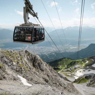 cable car and view point spots in tyrol austria